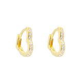 Love Is Crystal Clear Heart Earrings