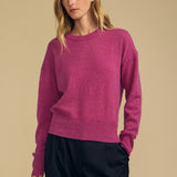 Alba Cashmere Sweater - Violet