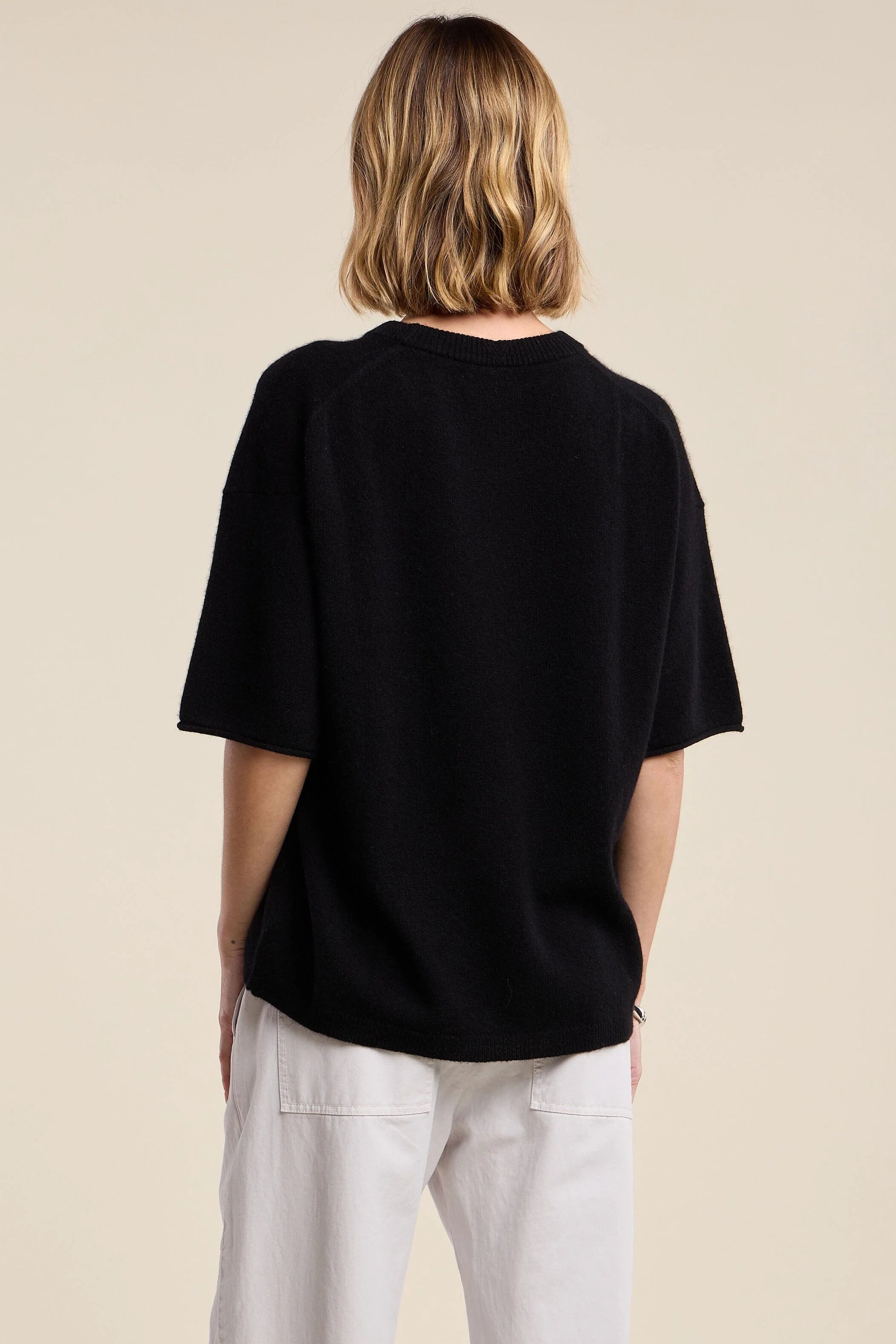Amaya Cashmere Sweater - Black