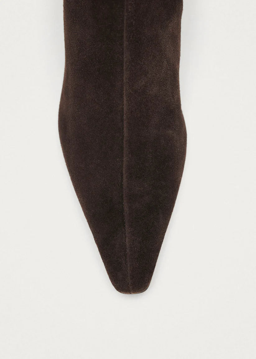 Ambar Suede Leather Ankle Boot - Brown