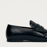 Aven Leather Loafers - Black