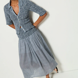 Summer Smocked Skirt- Picnic Check