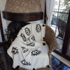 Evil Eye Throw Blanket - Black