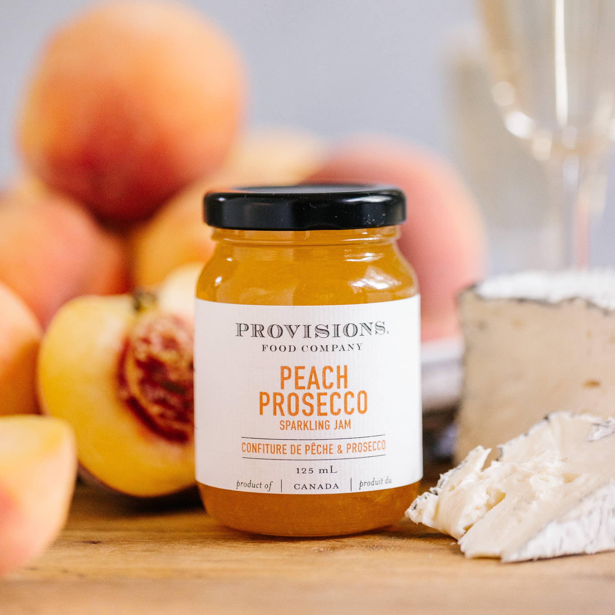 Peach Prosecco Sparkling Jam - 125 mL