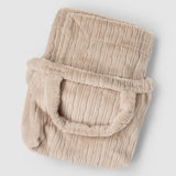 Dream Faux Blanket & Bag Set - Sandstone