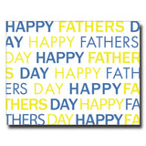Father's Day Blue and Yellow Card