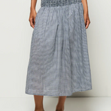 Summer Smocked Skirt- Picnic Check