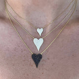 Happy Heart Necklace in Onyx
