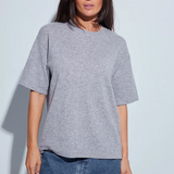 Carve Oversized Tee - Whisper