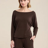 Cecilia Kashmir Knit Top - Mole