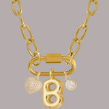 Coopie Carabiner Letter Necklace - B