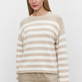 Lex Cotton Cashmere Top - Sable/Milk