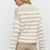 Lex Cotton Cashmere Top - Sable/Milk