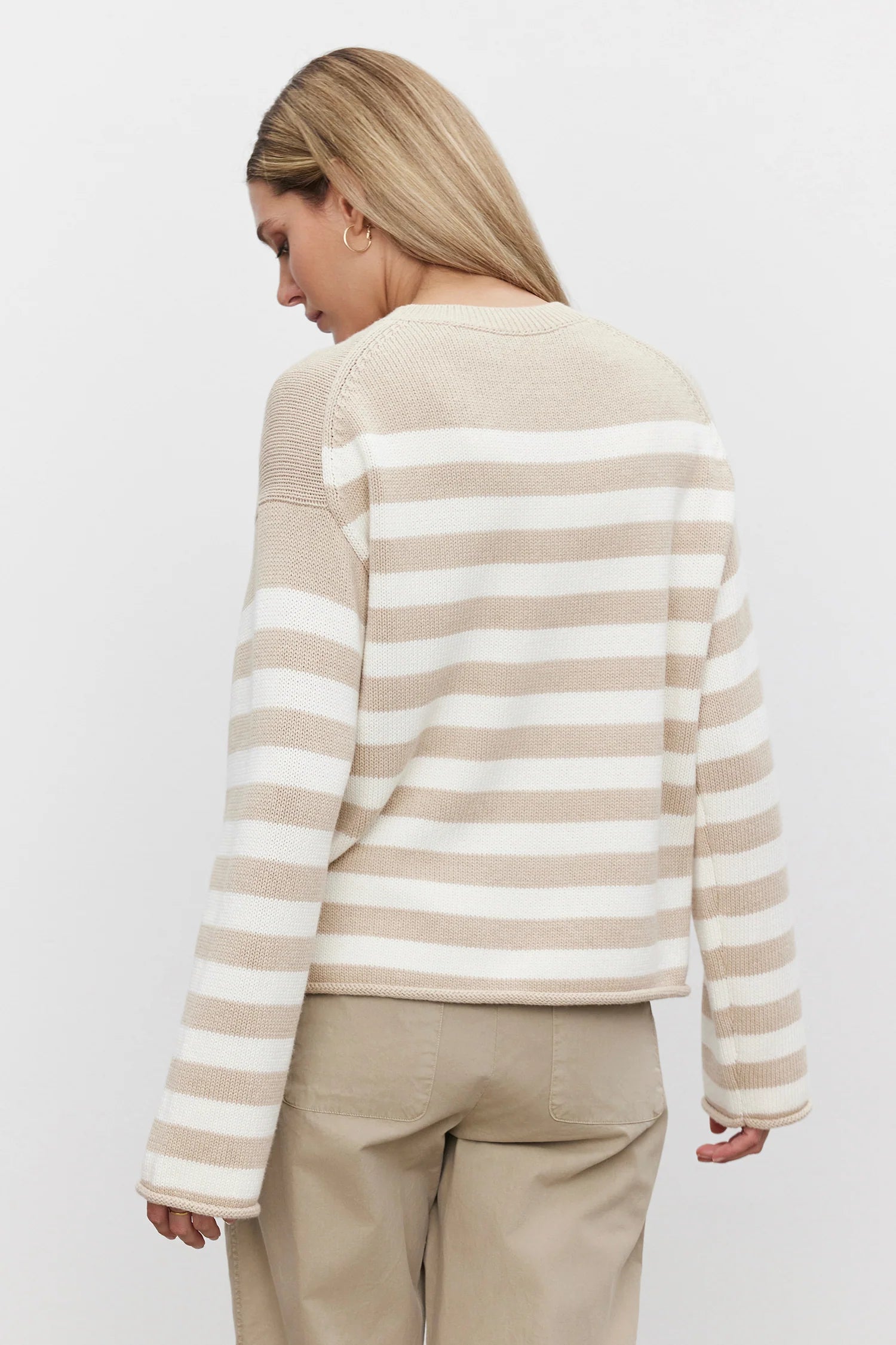 Lex Cotton Cashmere Top - Sable/Milk