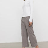 Vera Cotton Corduroy Cropped Pant - Ash