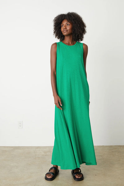 Edith Sleeveless Dress- Dragon
