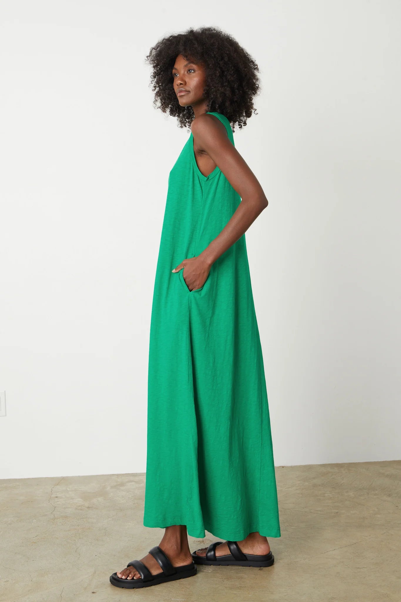 Edith Sleeveless Dress- Dragon