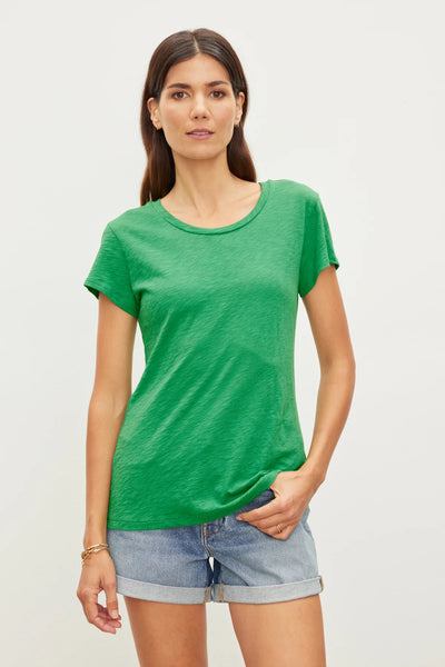 Odelia Cotton Slub Crew Tee
