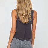 Warrior Crop Tank - Vintage Black