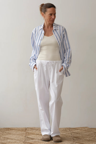 The Drawstring Chino Pant- Powder