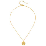 True Visionary White Topaz Evil Eye Necklace 18"
