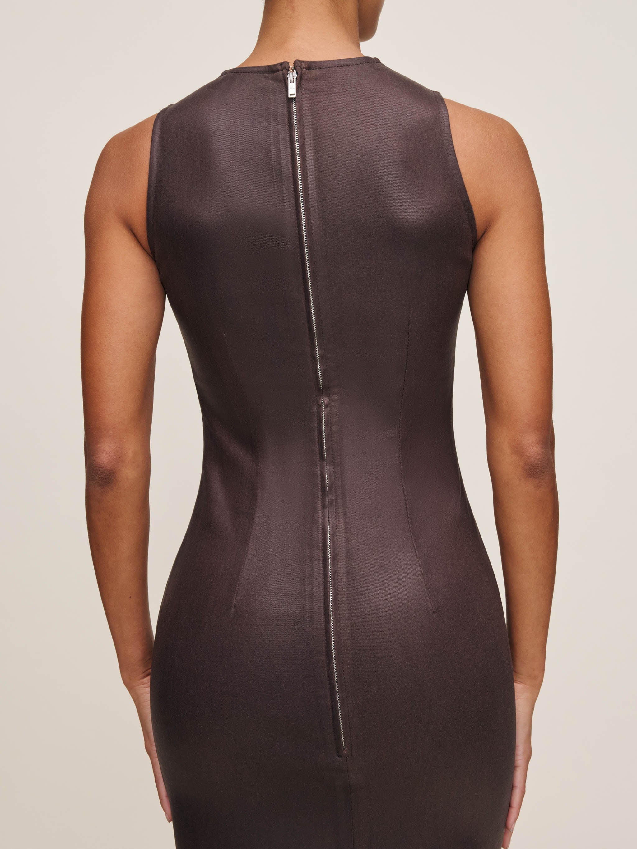 Esme Dress - Walnut Coated