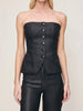 Bustier Top - Black Coated