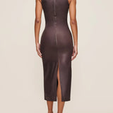 Esme Dress - Walnut Coated
