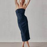 Esme Strapless Midi - Crescent Harbour
