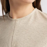 Ciel Sleeved Top - Oatmeal
