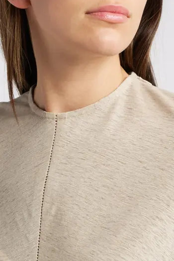Ciel Sleeved Top - Oatmeal