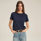 Tia Jersey Top - Navy