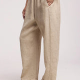 Celine Heavy Linen Pant - Cobble
