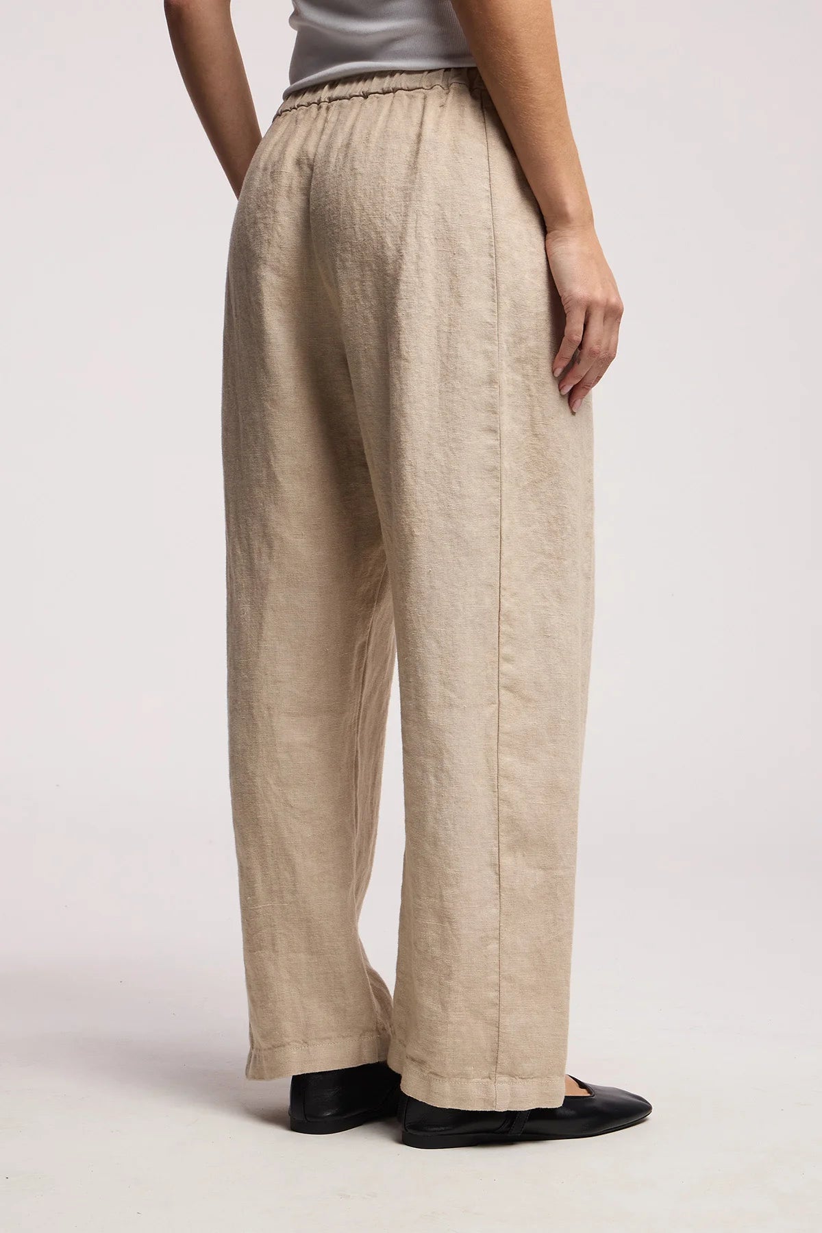 Celine Heavy Linen Pant - Cobble