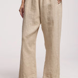 Celine Heavy Linen Pant - Cobble
