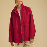 Hunter Canvas Jacket - Crimson