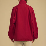 Hunter Canvas Jacket - Crimson