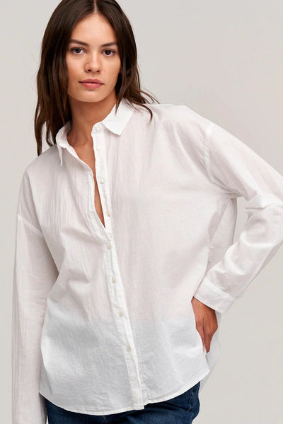 Devyn Button Up Shirt- White