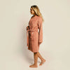 Poolside Smiley Terry Bathrobe- Terra Cotta