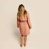 Poolside Smiley Terry Bathrobe- Terra Cotta