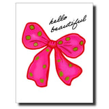 Pink Bow Card