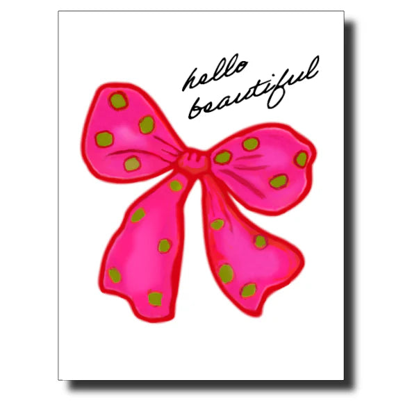 Pink Bow Card