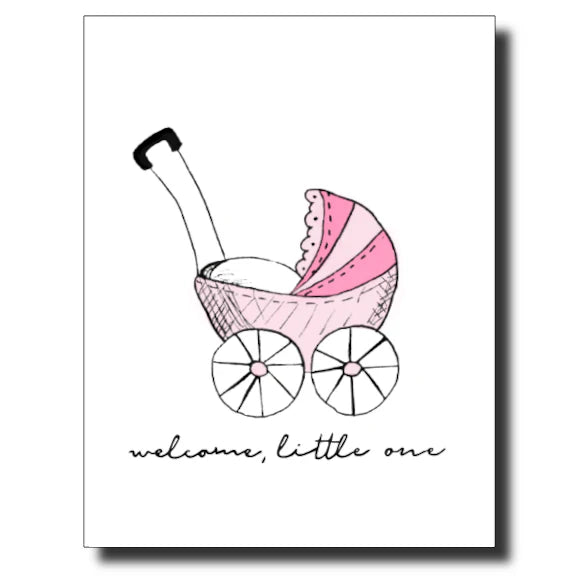 Welcome Little Girl Card
