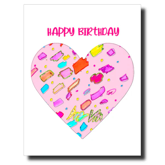 Colourful Heart Card
