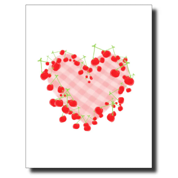 Cherry Heart Card