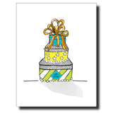 Gold Bow Birthday Card