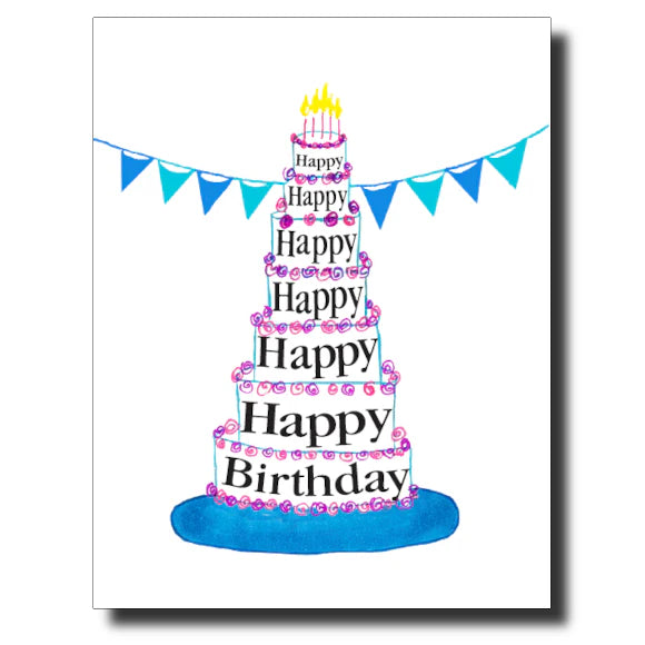 Seven Layer Birthday Card