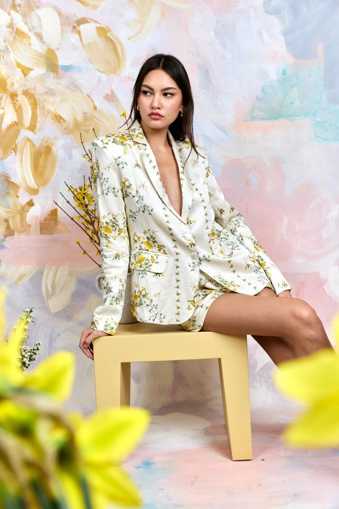 Kaye Blazer - Estelle Floral Print