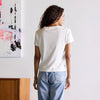Suke Imperfect Heart Tee - White/Indigo