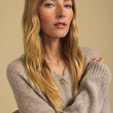 Lea Cashmere Blend Sweater - Oatmeal